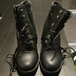 NWOT Torrid Black Women's Combat Sweater Boots 11W